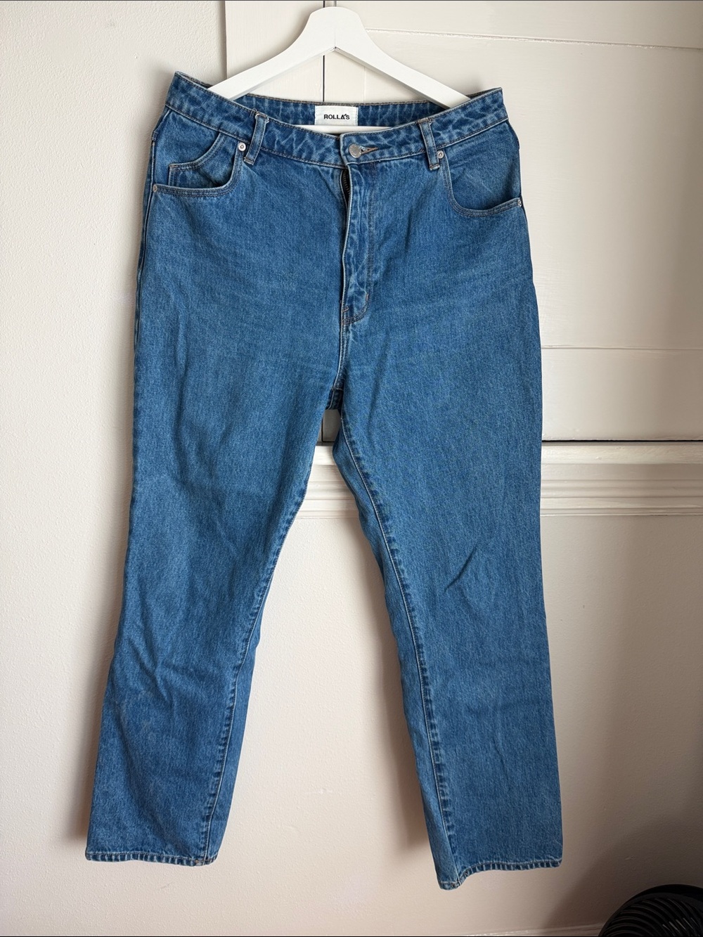 ROLLA'S Straight-Leg Blue Denim Jeans